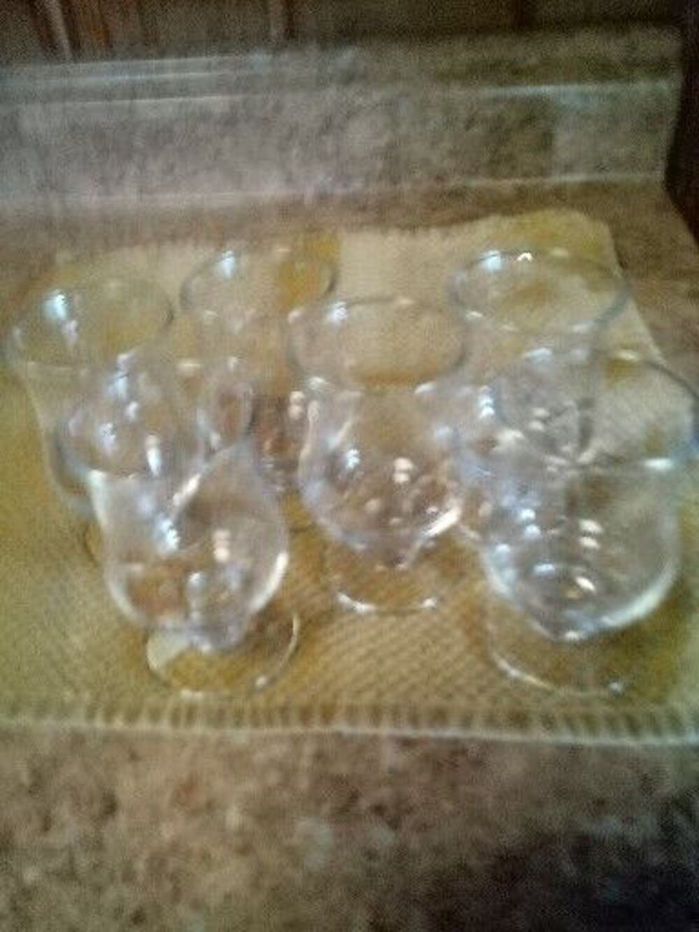 6 Vintage Tulip Shot Glasses Cordial Gold Advertising BAILEY'S IRISH CREAM